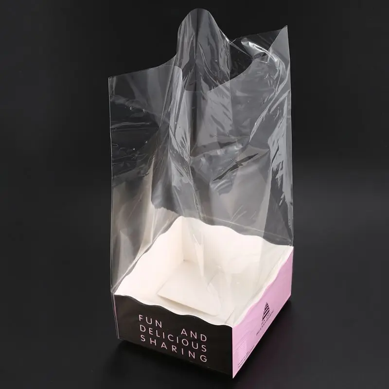 JEYL 10 Sets Cookie Candy Bread Plastic Paper Packing Bags Boxes Clear Party Gift Chocolate Wedding Self Stand Bag | Дом и сад