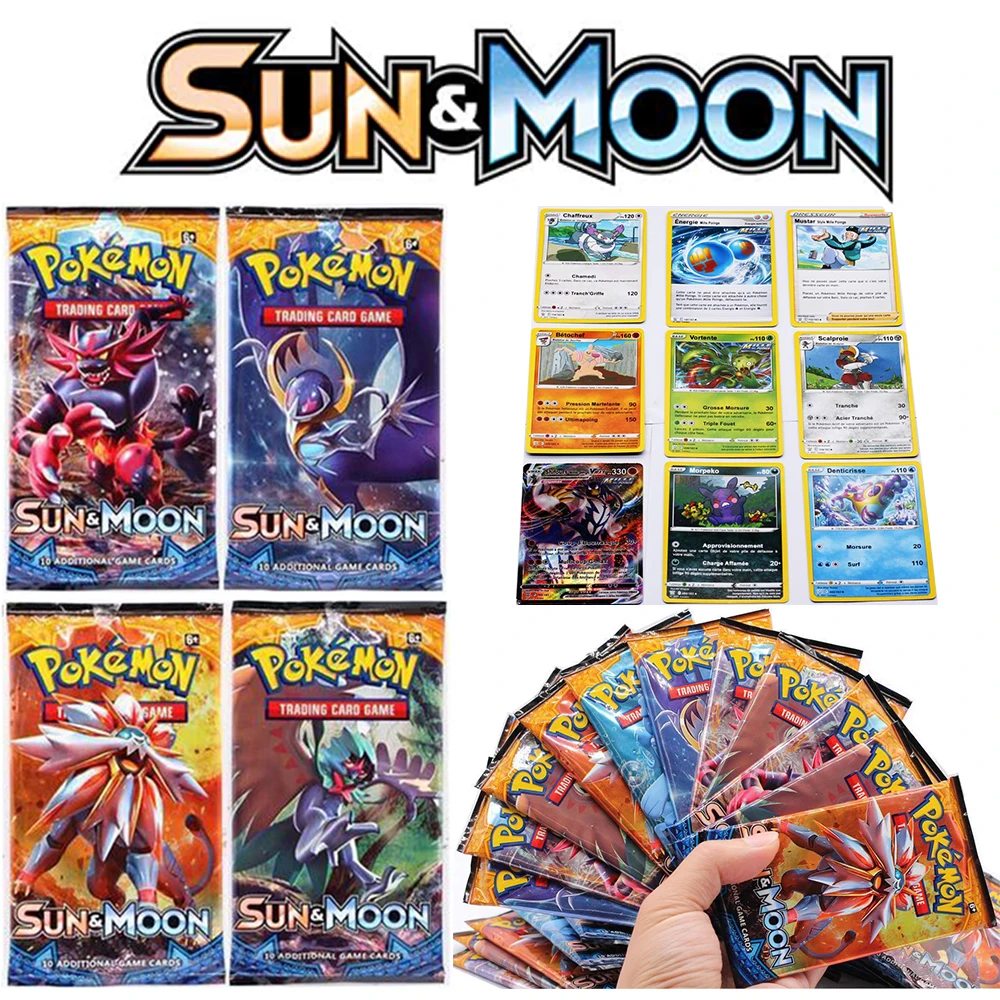 

4Bags Pokemon Cards Sun& Moon Unbroken Bond Unified Minds Evolutions Booster Collectible Trading Cards Game For Children