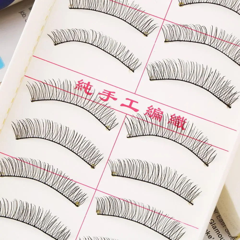 10 парт/компл. накладные ресницы Горячие Накладные ручной работы натуральные