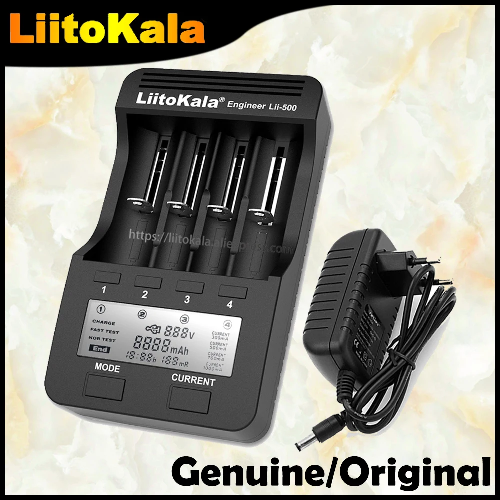 

Liitokala Lii-500 Lii-PD4 battery charger 18650 21700 26650 AA AAA charger for 18350 18500 16340 17500 25500 10440 battery