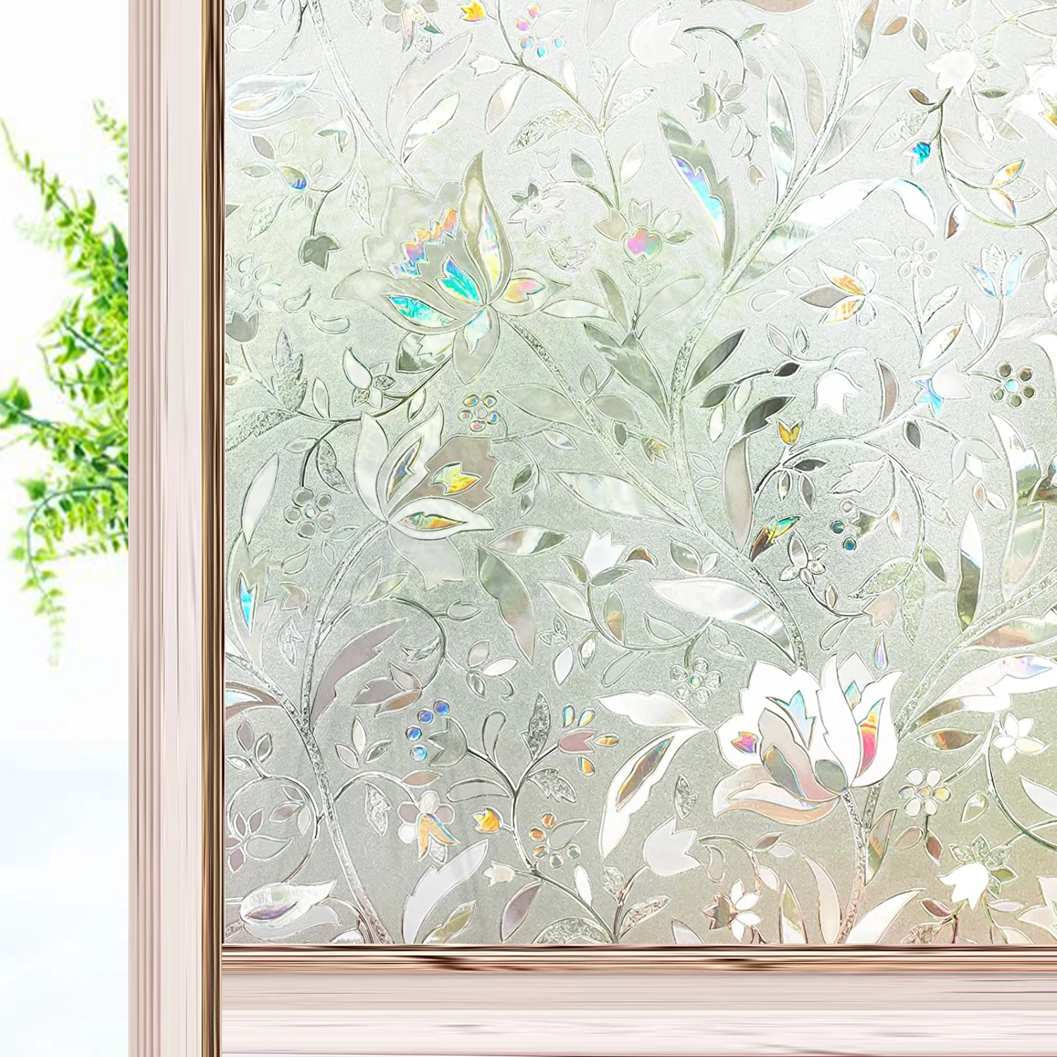 3d матовое радужная самоклеющаяся пленка на окна винил термопленка плёнка для