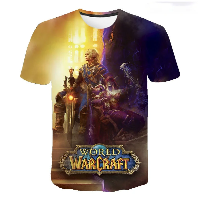 

Game Warcraft 3D Printed T Shirts Men Women Children Popular Game Short Sleeve Summer Fashion Streetwear Tops Boy Girl Kids Tees