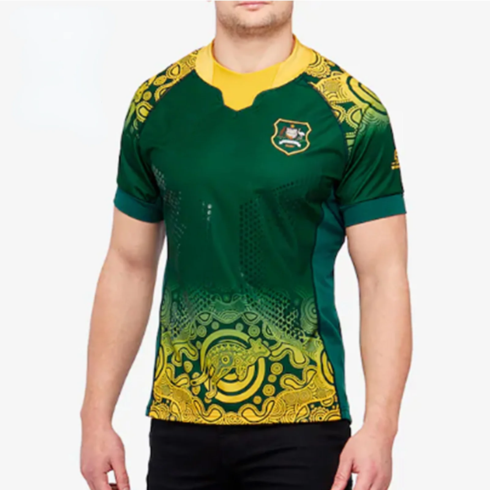 

Australia RWC19 Alternate Replica Shirt Rugby JERSEY Sport Shirt S-5XL