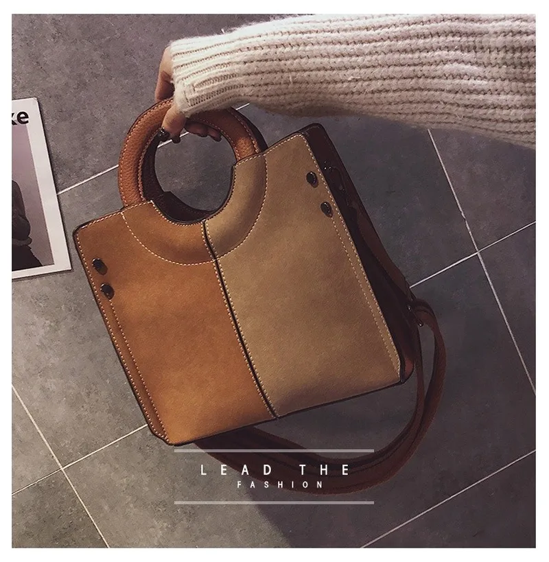 

Retro high quality brand designer tote bag 2020 new Korean fashion ladies handbag high quality PU leather crossbody shoulder bag