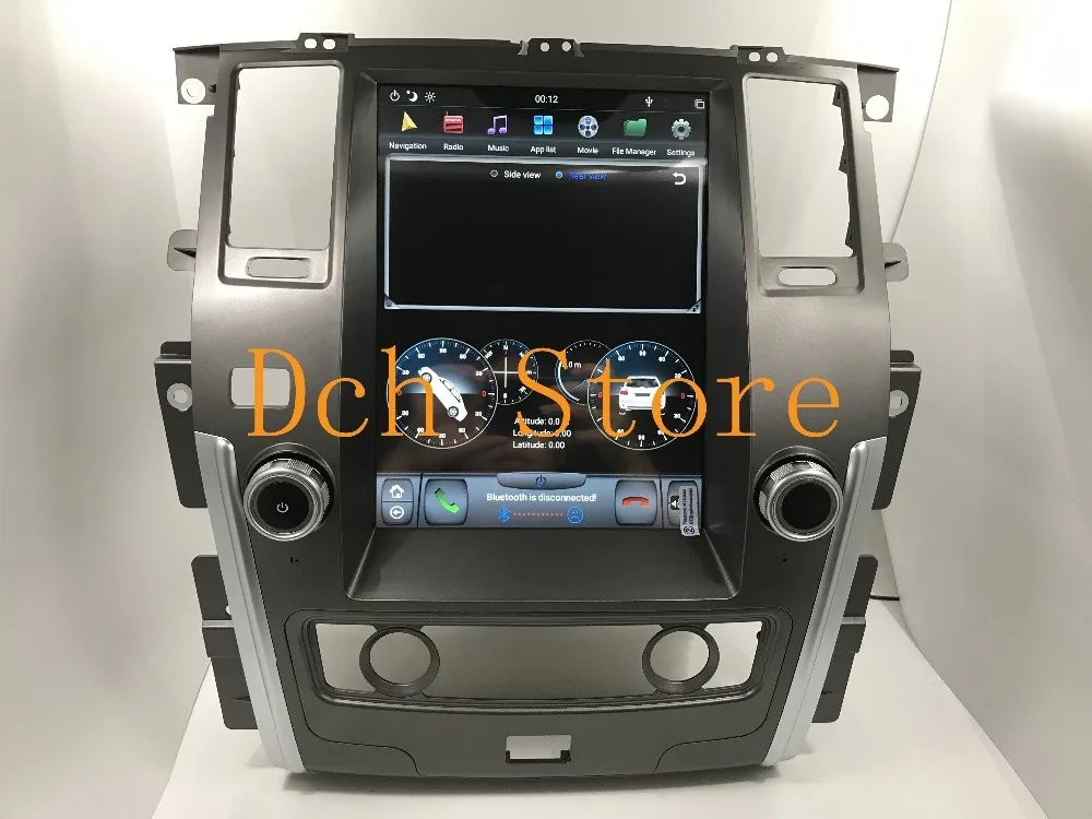 12,1 вертикальный Тесла стиль Android 8,1 автомобиля DVD gps для Nissan Patrol 2010 2011 2012 2013 навигации PX6