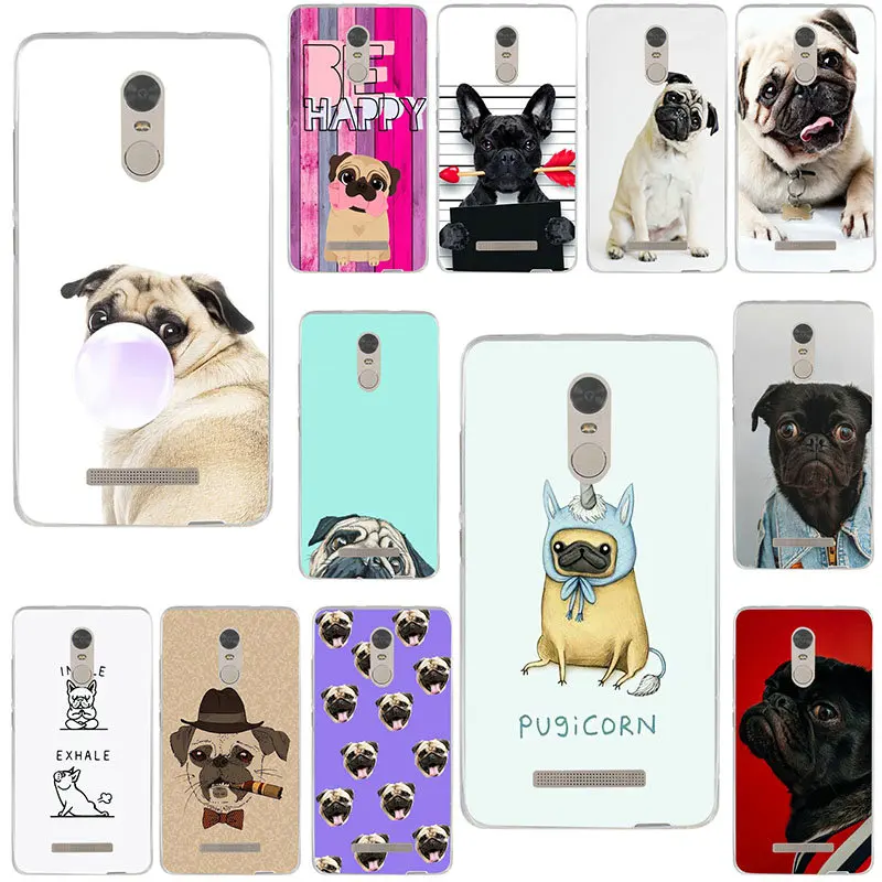 Мягкие силиконовые чехлы для телефона с милым мультяшным Мопсом Xiaomi mi Red Note Max 2 3 4X5