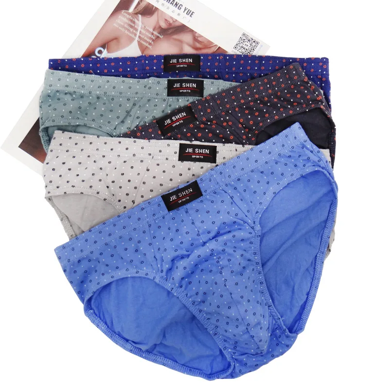 

Men'S Underwear Briefs Pure Cotton U Convex Sexy Underpants Breathable And Comfortable Medium Waist Boxers