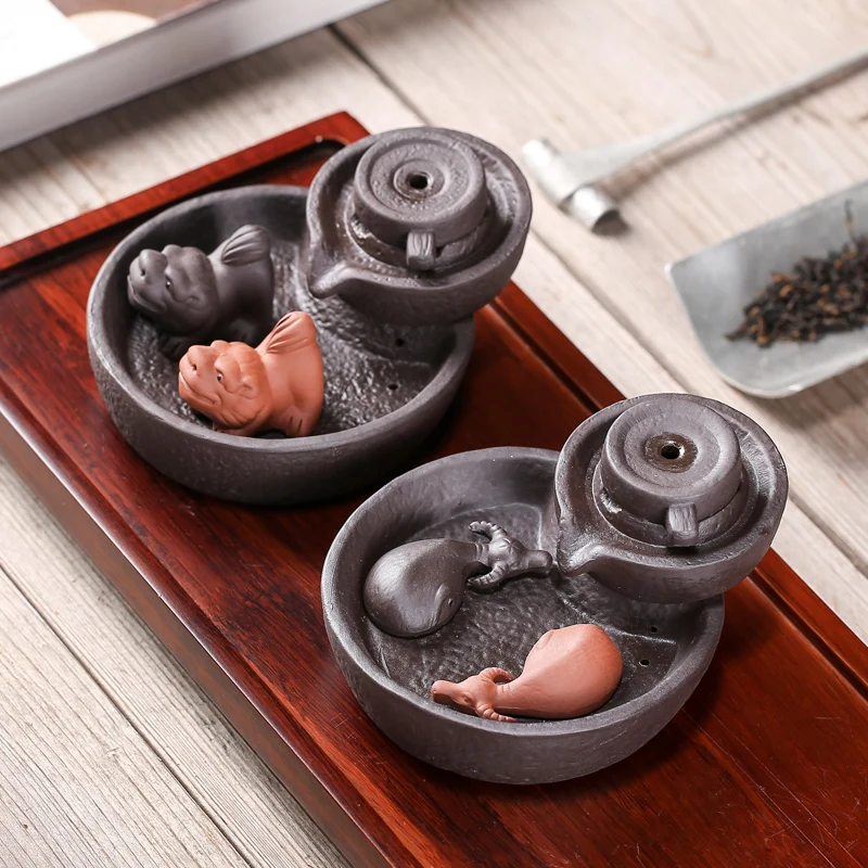 Керамическая горелка для благовоний с обратным потоком креативный