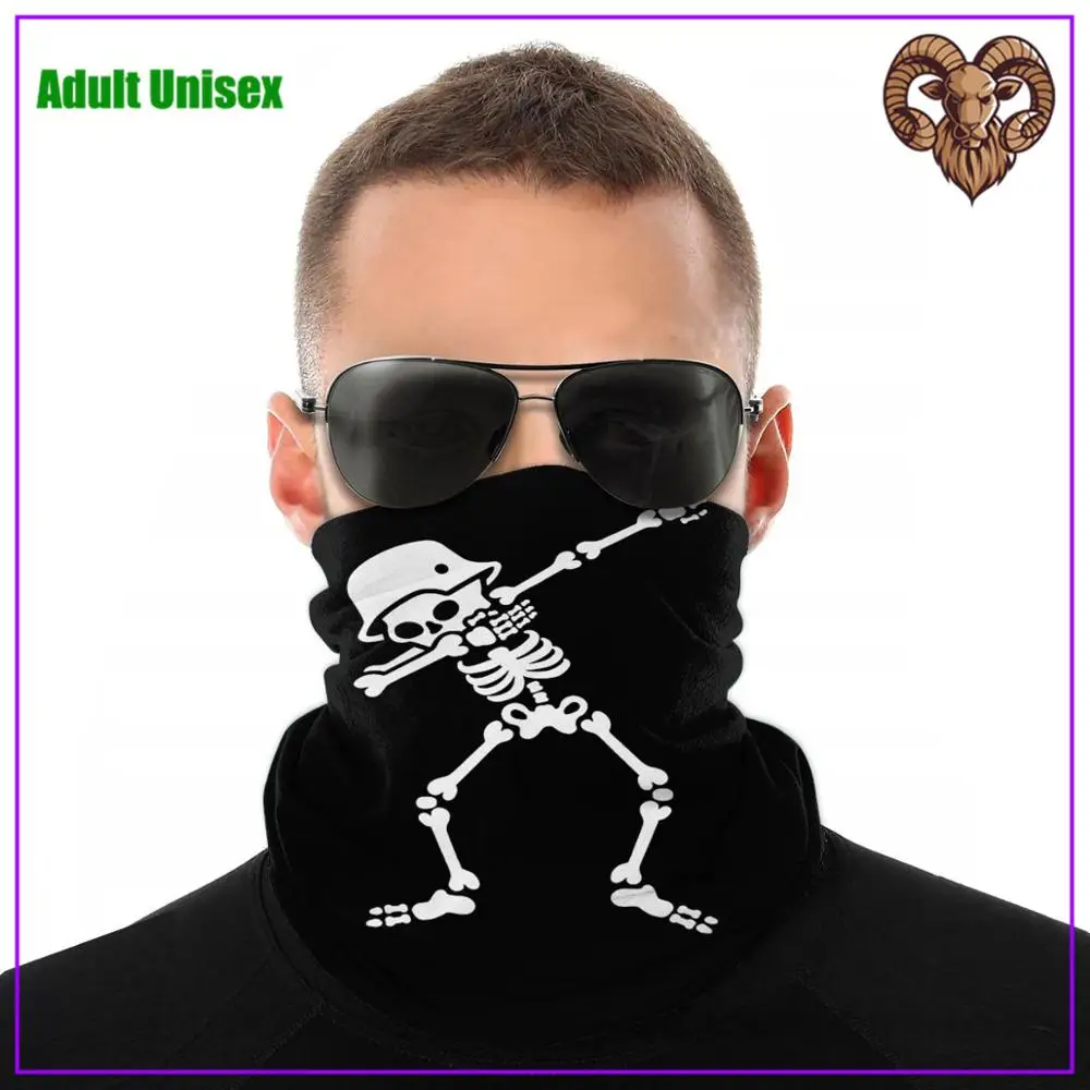 Мужская женская маска для лица Cyclist Skeleton Dabbing Biker Skull Club для защиты от вирусов, многоразовая, стиральная, с настраиваемыми дизайнами.