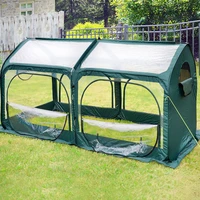 new large space plastic greenhouse plants foldable transparent sunroom pvc tunnel walk in garden balcony green house outdoor