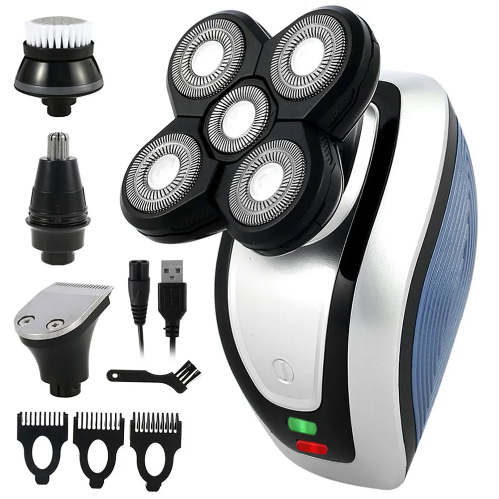 Новый Мокрый Сухой электробритва для Для мужчин триммер бороды электрическая