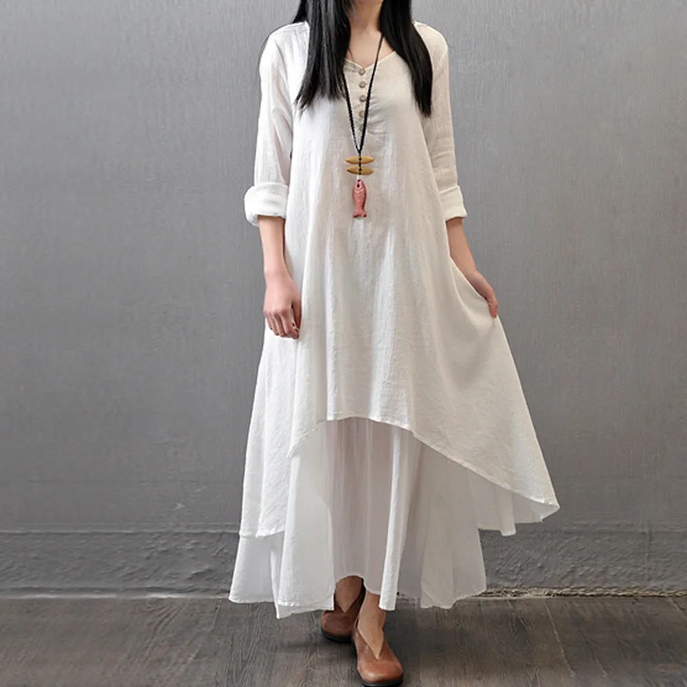 Осеннее платье женское зимнее vestidos robe femme длинное повседневное свободное с