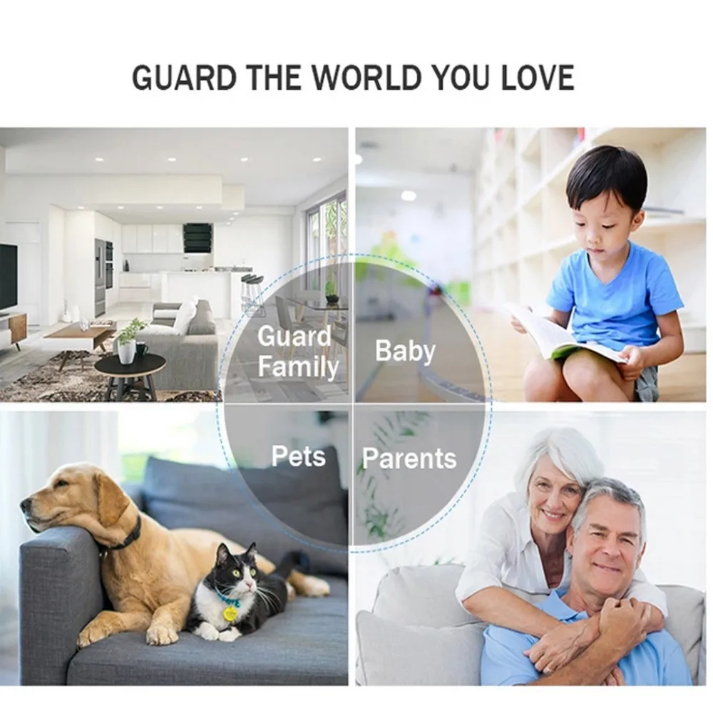 

1080p IP Camera WIFI Wireless AI Human detection Night vision Activity Infrared Night Vision Home Security Monitor