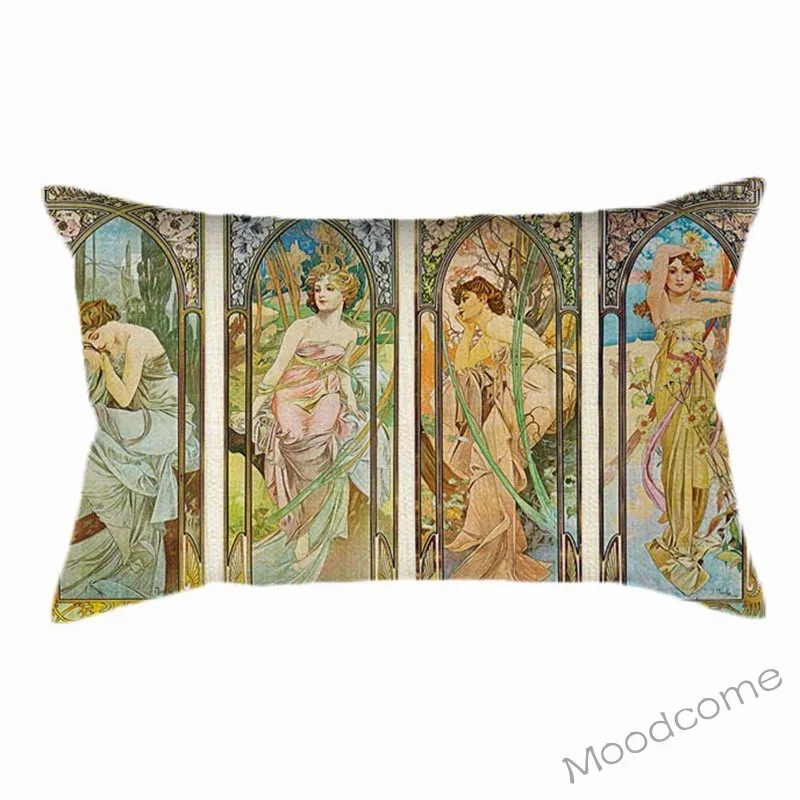 Новинка весенне-осенне-зимняя наволочка для подушки с постером на талию | Дом и