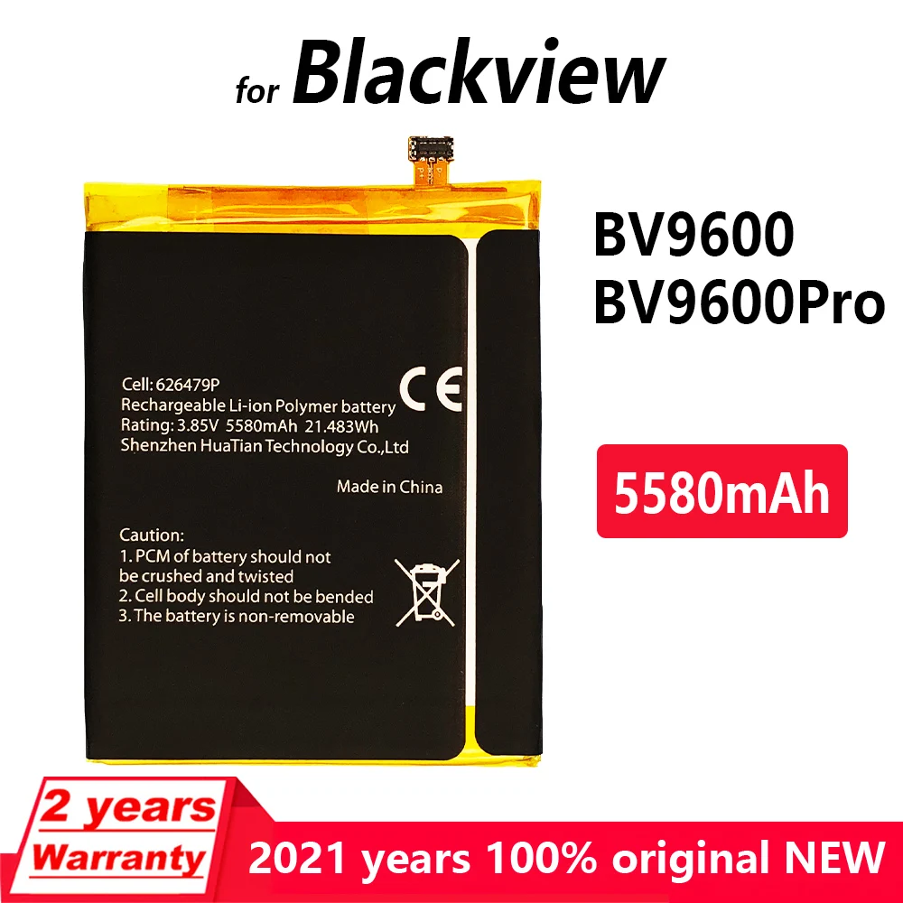Оригинальный телефон 5580 мАч BV 9600 Новый аккумулятор для Blackview BV9600/ BV9600 Pro