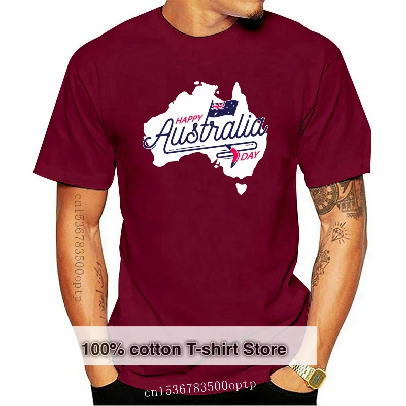 

Happy Australia Day T-Shirt Australia Independence Day Festive Tee Top Fashion Cool Tee Shirt