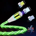 Магнитный USB-кабель для iPhone XR, X, 7, 8, Micro Type-C