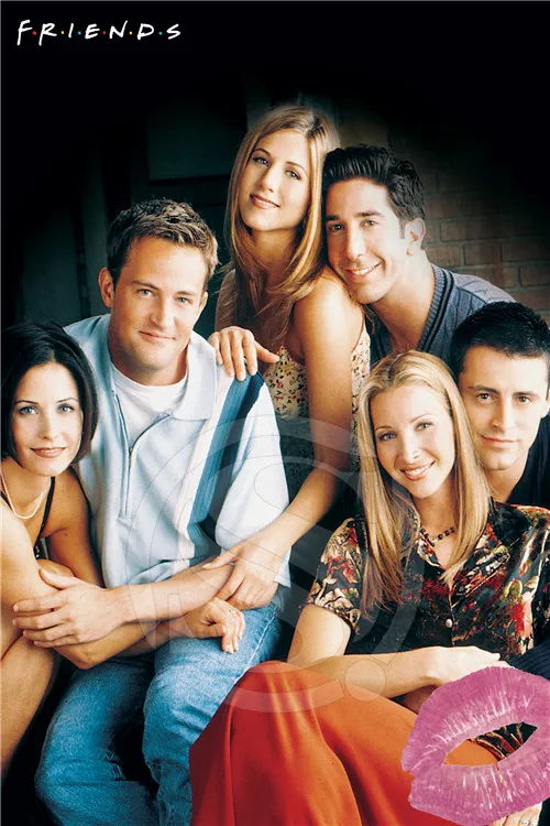 

friends custom Canvas Fabric Poster in Home-Office-Living-Room-Decor Classic Wall Art Fabric
