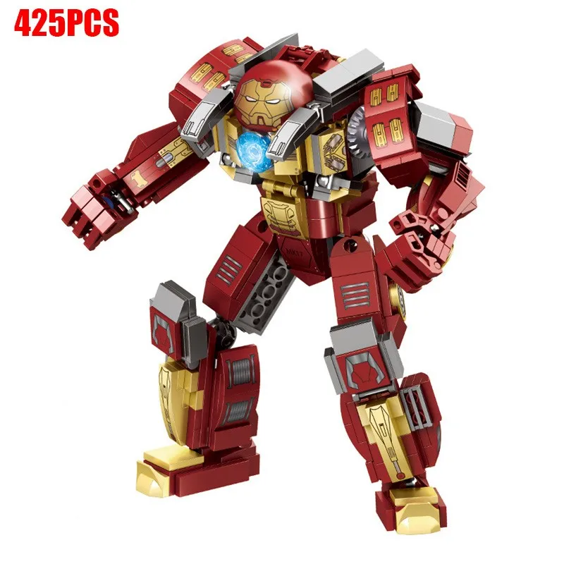 Abwichd игрушки 425 шт. супер Железный доспех Mk17 Mk20 Mk33 Mk36 Mech халкбастер модель