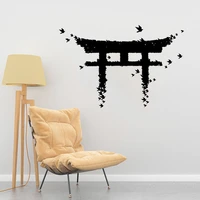 torii japanese gate wall sticker vinyl decal japanese culture home decor for living room interior desgin removable mural