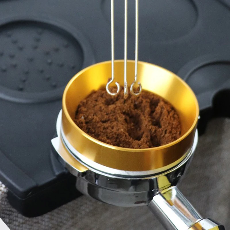 

solid wood handle Needle Coffee Tamper Coffee Tamper Distributor Leveler Tool Needle Type Coffee Powder Distributor