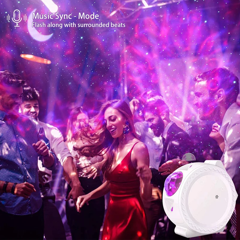 

Smart Starry Sky Projector Galaxy Projector 3in1 Night Light Ocean Voice Music Control LED Lamp For Kid Gift Smart Life