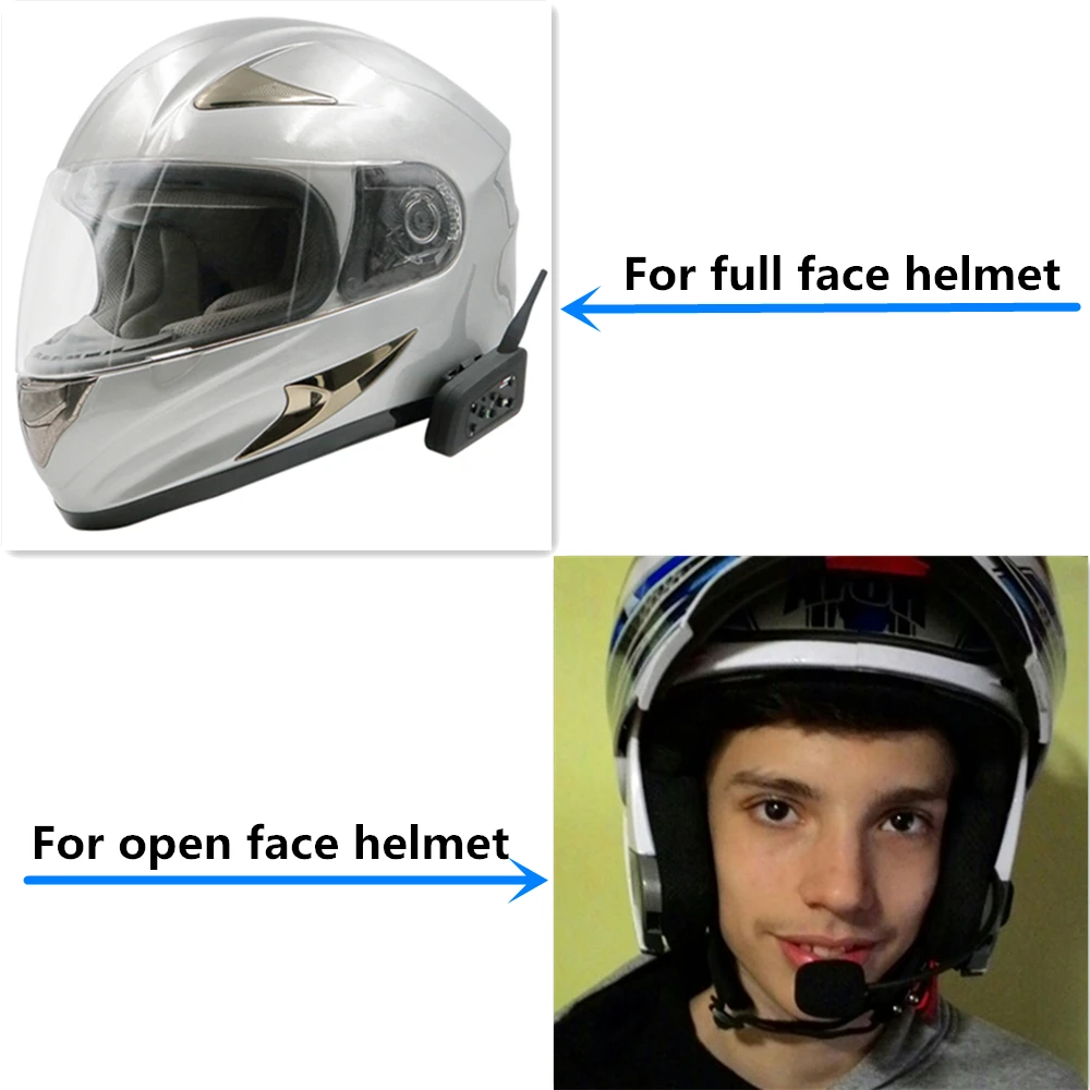 Bluetooth Мотоциклетный Интерком связующий шлем гарнитура интерфон 6 всадников