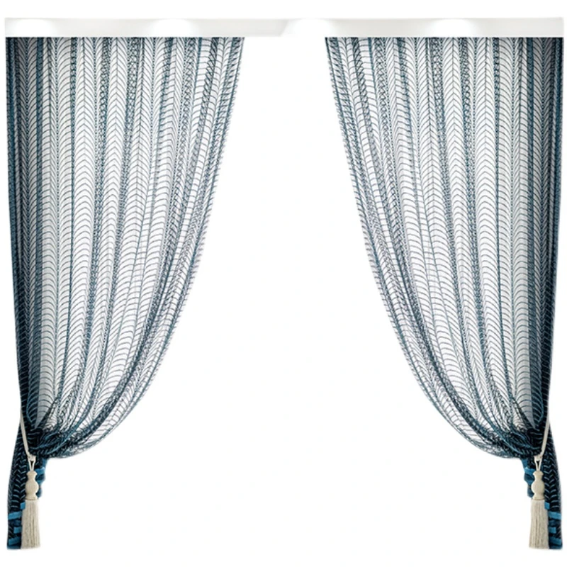 Романтический светильник роскошный бежевый тюль с Шторы для Гостиная окна Экран