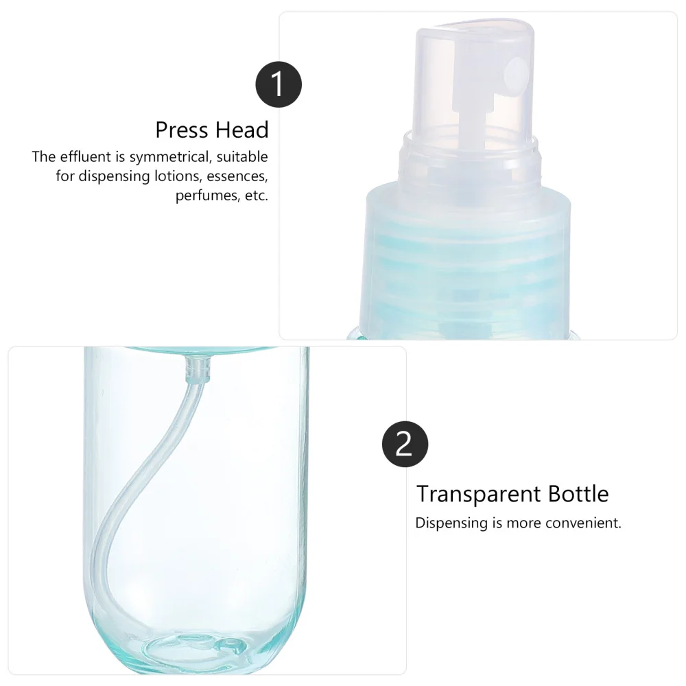 

8pcs 40ml Empty Cosmetic Spray Bottles Transparent Refillable Atomizer Bottles