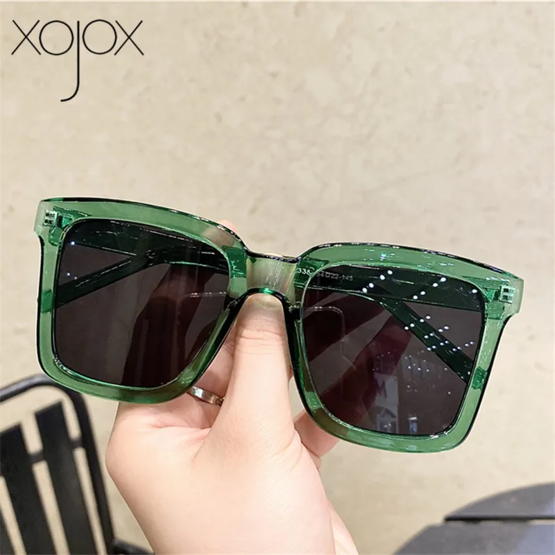 

Солнечные очки XojoX с градиентными линзами для женщин, аксессуар от солнца в винтажном стиле, классические ретро, UV400, зеленые