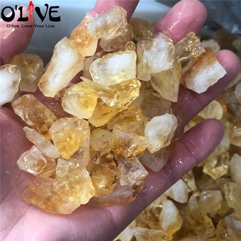 Натуральные бразильские цитриновые камни 50 г необработанный драгоценный камень