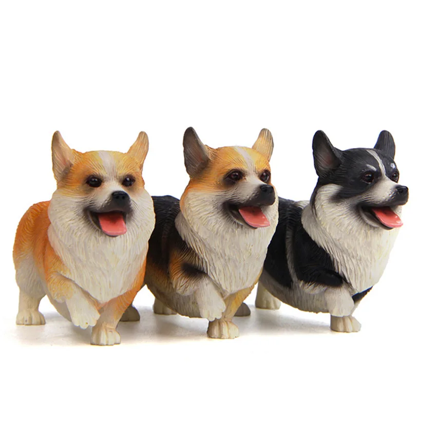 

1PC Little Pet Dog Corgi Action Figures 5.5cm Room Decoration Figures Hot Animal Yard Decor Dolls Kids LP Action Figure Toys