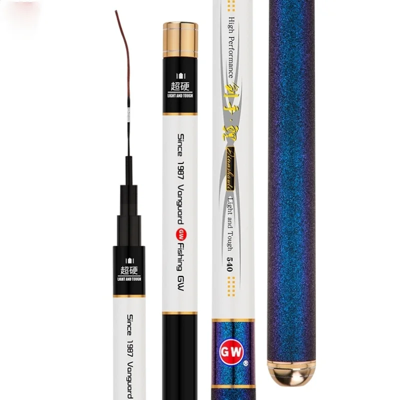 Enlarge 3.6m-8.1m Carp Fishing Pole High Carbon Fiber Taiwan Wedkarstwo Olta Super Light Super Hard 28 Tonalty Hand Canne Fishing Tackle