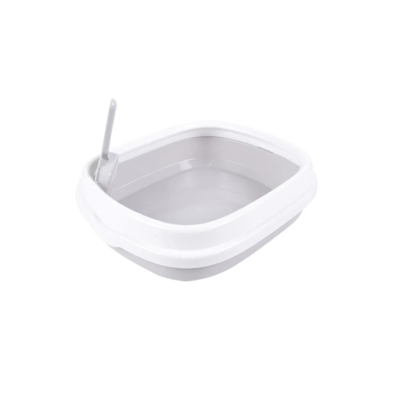 

Portable Cat Litter Bowl Toilet Bedpans Large Middle Size Cat Excrement Training Sand Box With Scoop For Pets Kitty