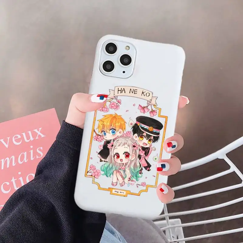 

Anime Toilet Bound Hanako Kun Phone Case Candy Color for iPhone 6 7 8 11 12 s mini pro X XS XR MAX Plus