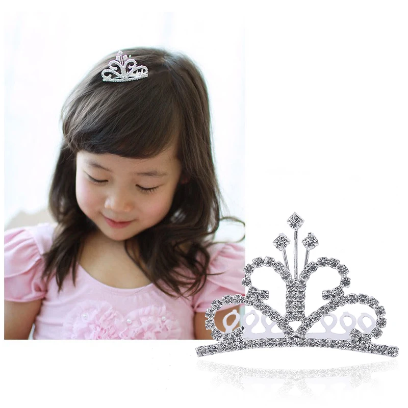 Тиара для девочек розовые стразы вечерние украшения волос аксессуары | Украшения