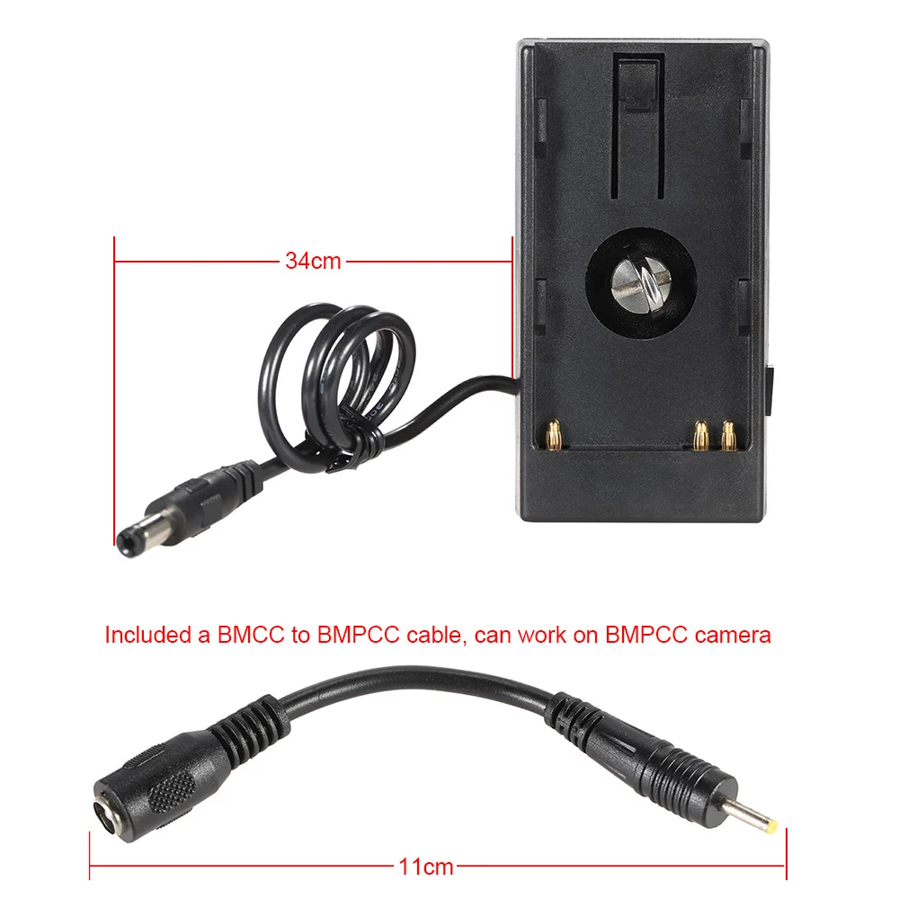 Camera DV Battery Mount Power Plate for BlackMagic BMCC 4K BMPCC Supply Sony BP-U60/U30 | Электроника