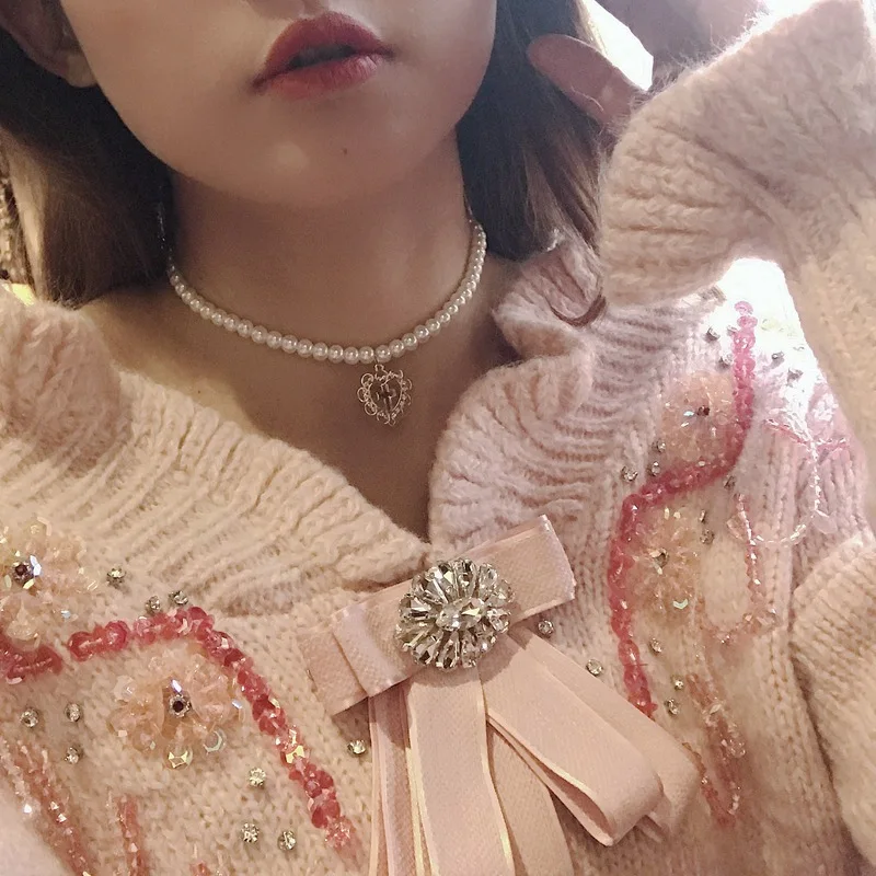 

Kpop Heart Chain Choker Necklace For Women collar Goth Necklaces Aesthetic Jewellery Christmas Party Girl halloween New Chocker
