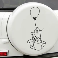 cartoon cartoon bear stickers for cars fashion vinyl car decorative accessories blackwhite