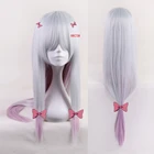 Парик для косплея Izumi Sagiri для женщин, парик из синтетических волос для костюма на Хэллоуин, с шапочкой и 5 розовыми шпильками