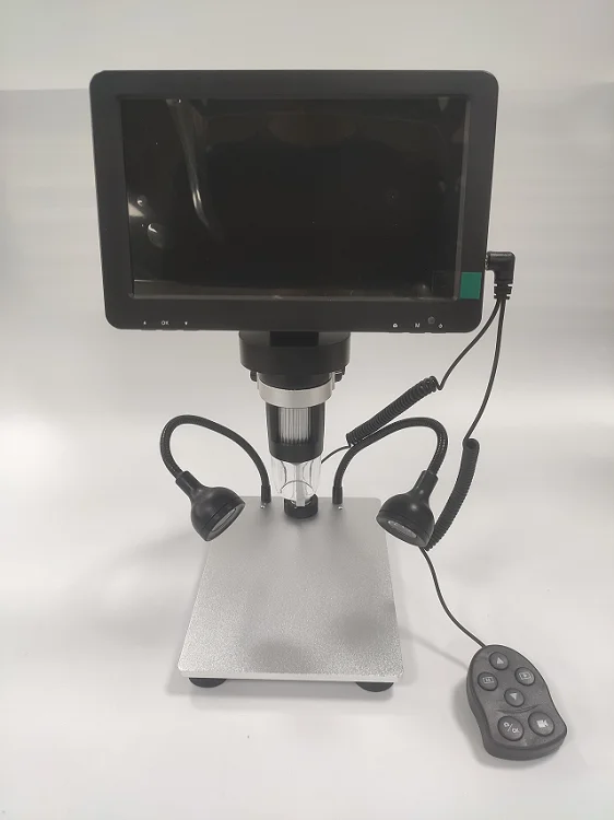 

Portable industrial 10 LED 12MP pixels HD 7 inches Digital Microscope