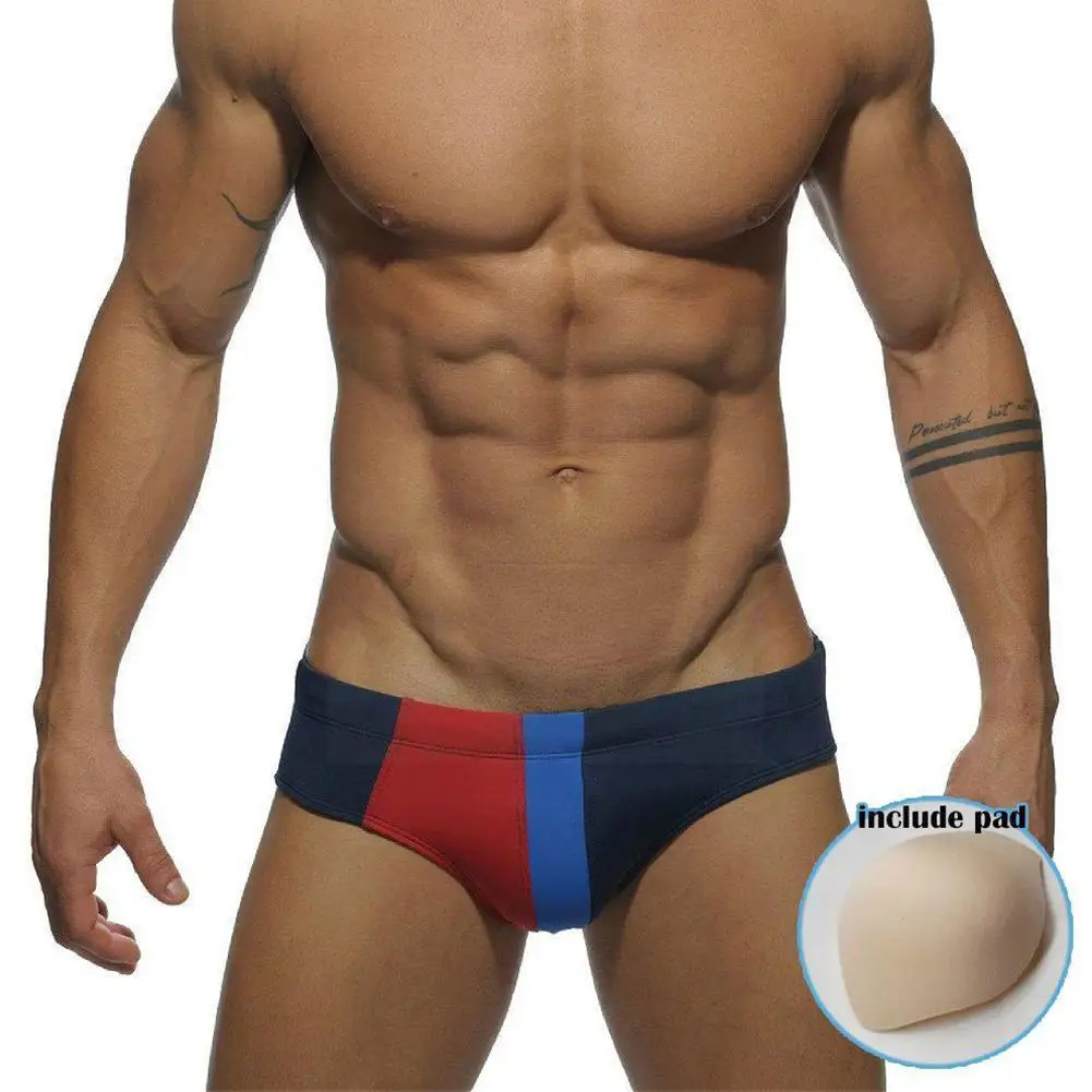 

1pcs Men Swimming Trunks Underwear Briefs Sponge Protective Front Pad Inside Swimsuit Pad S6u0