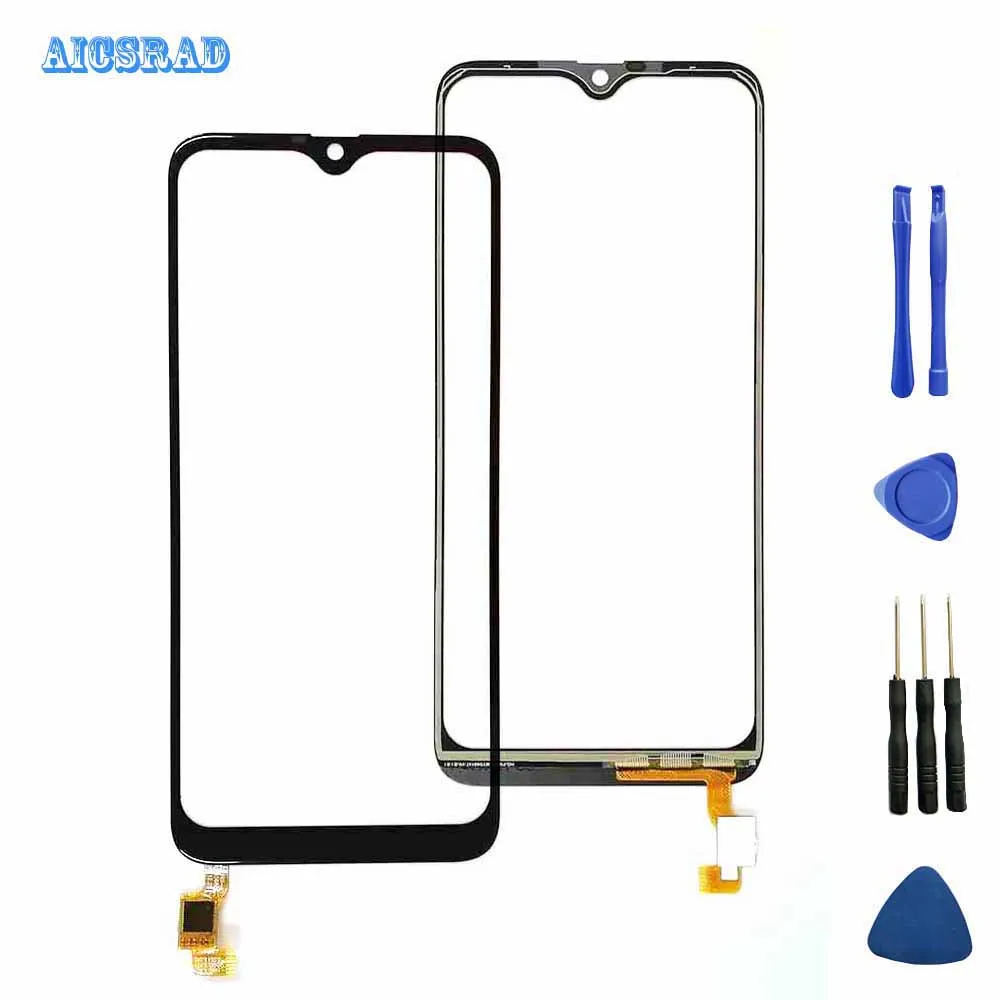 AICSRAD Оригинальное переднее внешнее стекло для oukitel C15 pro Сенсорная панель
