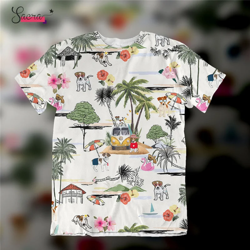 

2021 New Arrival Men T Shirt Full Anime Printing Fashion Short Sleeve Dog Harajuku Men Tees