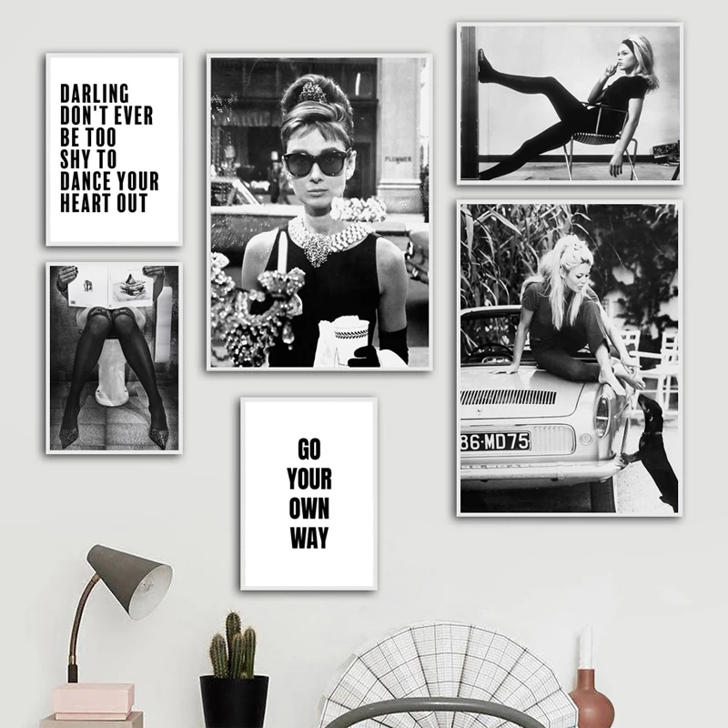 Скандинавские плакаты и принты настенное искусство Картина на холсте кино