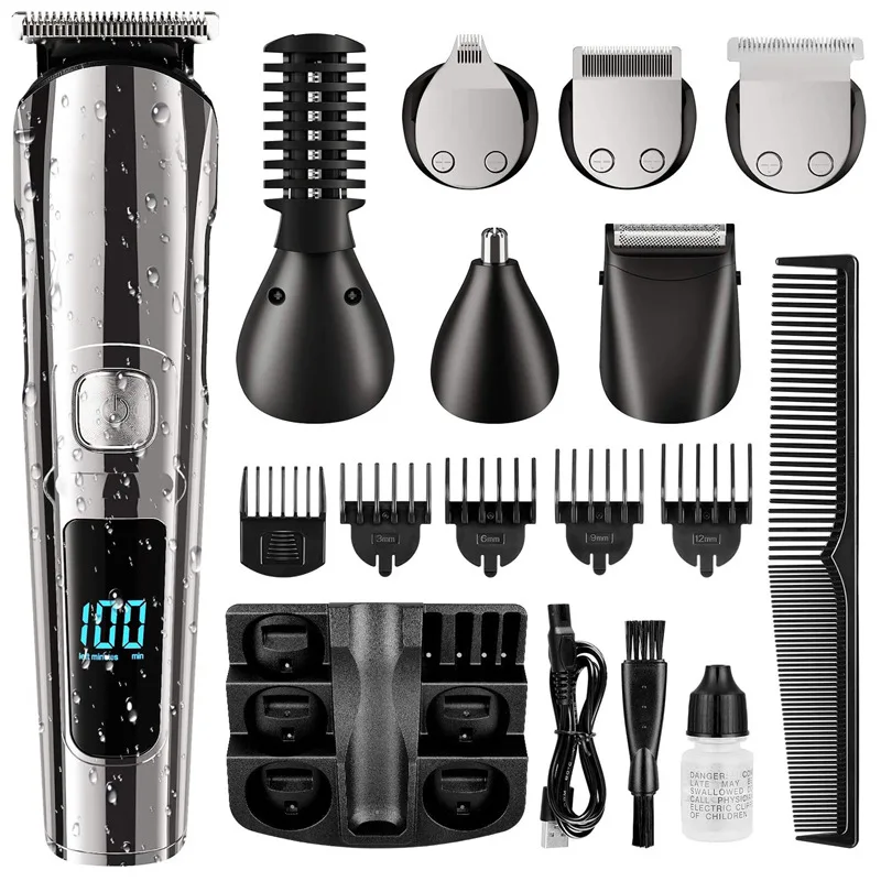 

Hair Clippers for Men Professional, Cordless Clippers for Hair Cutting Kit Electric Mens Hair Clipper with USB Charging