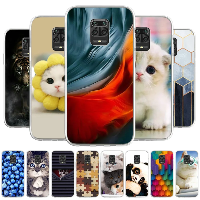 Silicone Case For XIaomi Redmi Note 9 Pro Cases Soft TPU Animal Phone Fundas Xiaomi Redmi Note9 10 8 Pro 10s 9s 9a 9C Cover Capa