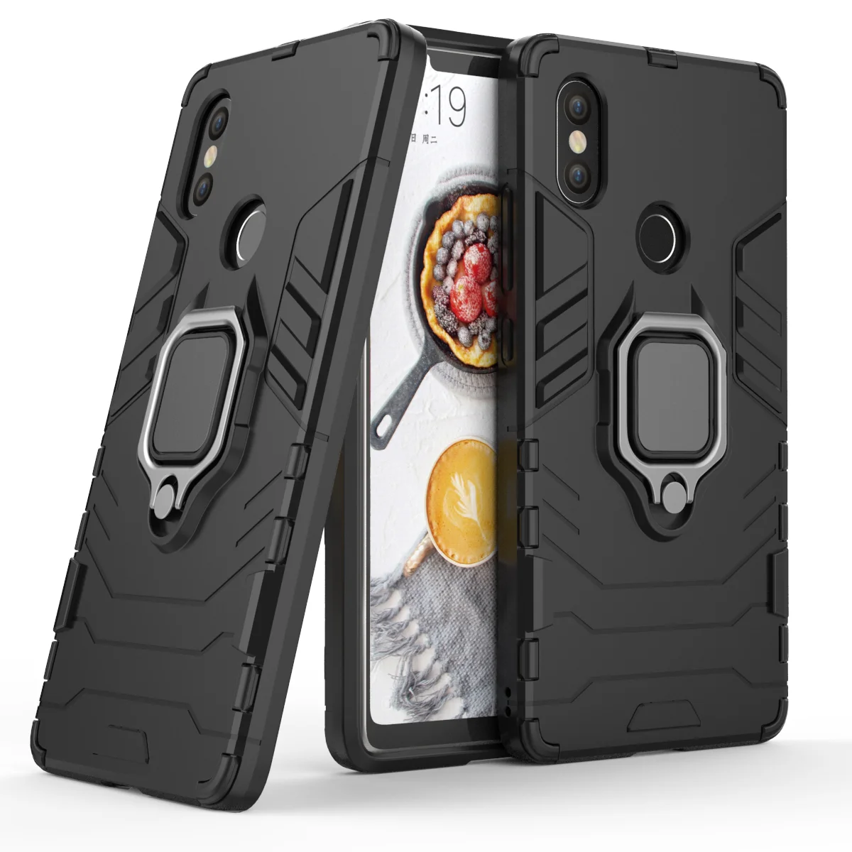 Для Xiaomi Mi8 SE чехол 360 Кронштейн магнит металлический палец кольцо держатель для