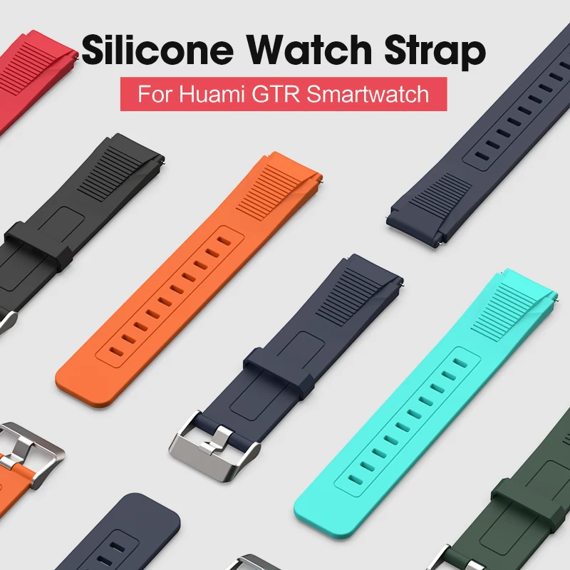 Силиконовый ремешок SIKAI для часов сменный Браслет Huami Amazfit GTR 42 мм Samsung Gear S3 Huawei GT 20 |
