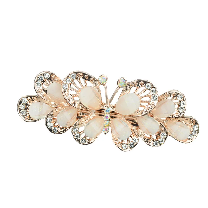 

Korean hair clip hair card elegant back head mother mid-header water drill adult hair top clip spring clip